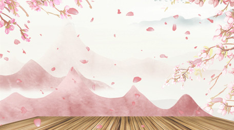 粉色大气古风后期背景