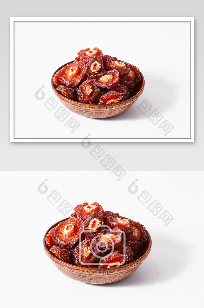 半梅零食蜜饯白底图木盘果干美食摄影图片图片