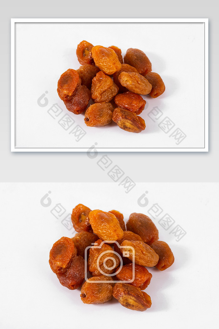 水晶杏果干零食蜜饯白底图果干美食摄影图片图片