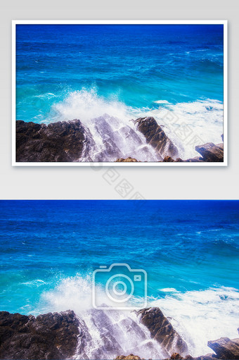 澳洲拜伦湾海岸线自然风光摄影图片