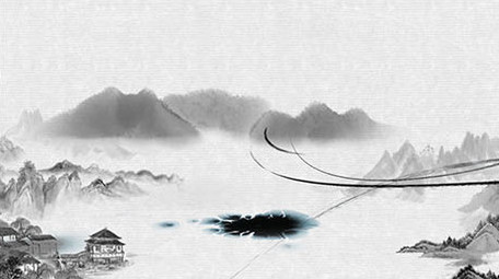 中国风水墨穿梭图文展示AE片头