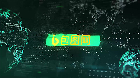 全球网络科技商务数字相册宣传AE模板