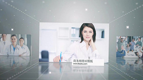 简洁三维空间商务公司图文宣传展示AE模板