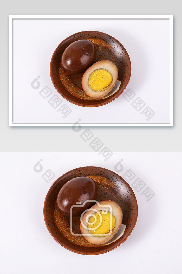 鸡蛋茶叶蛋早点早餐卤蛋白底图美食摄影图片图片