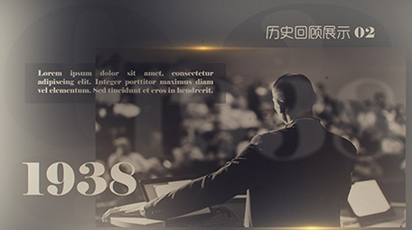 三维图层历史回顾图文展示AE模板