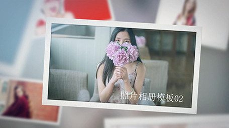 温馨优雅小清新图文相册展示AE模板