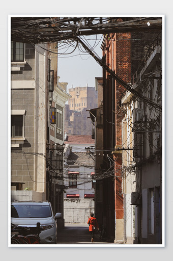 上海城市建筑风格海报图片