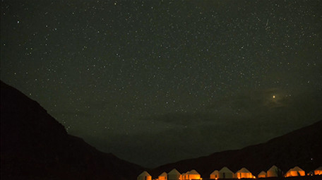 唯美新疆喀拉峻星空延时视频展示