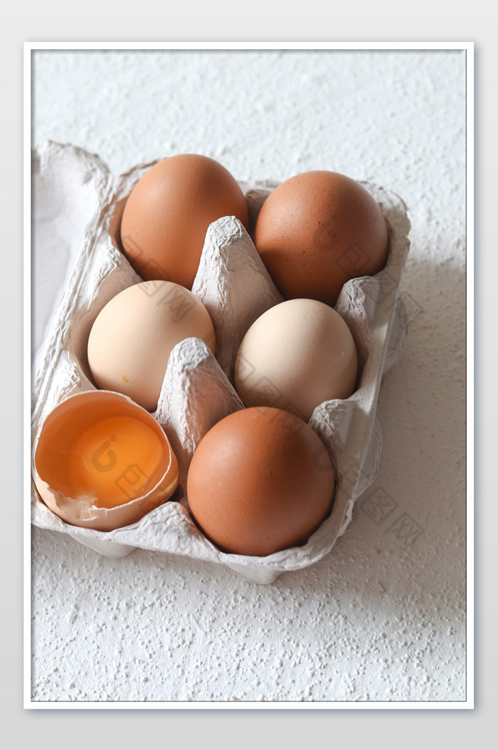 农家鸡蛋洋鸡蛋盒装特写图片图片