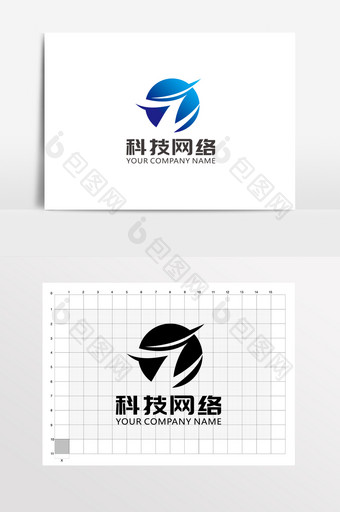 简洁大气z字母科技网络logo图片