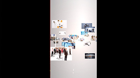 白色简约科技金融商务照片墙汇聚AE模版