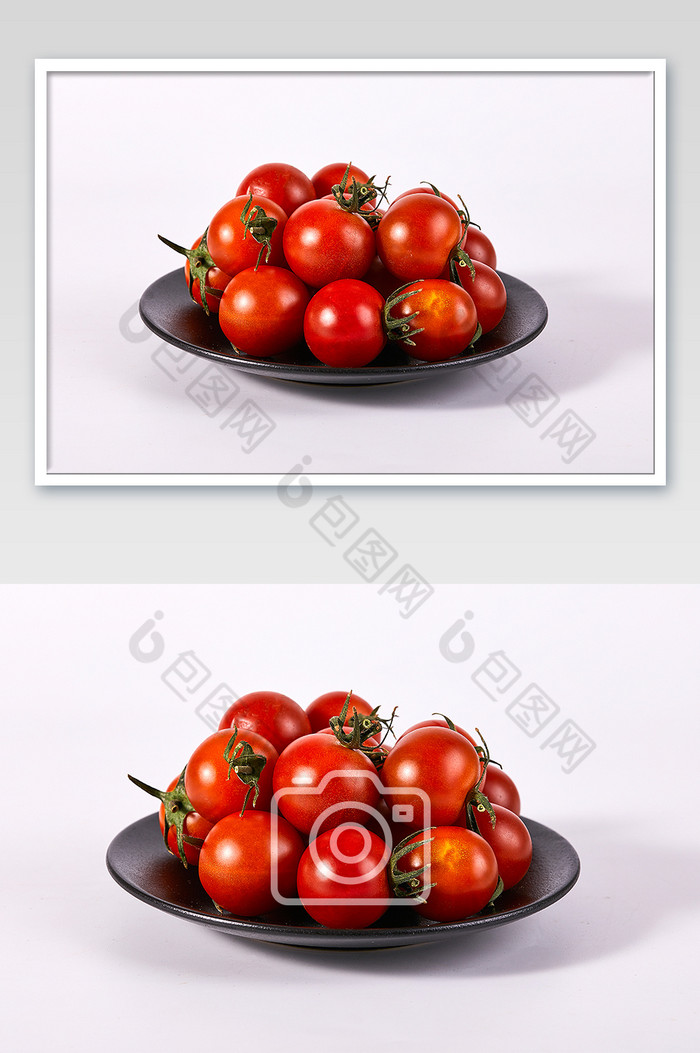红色小番茄新鲜水果白底图美食摄影图片图片