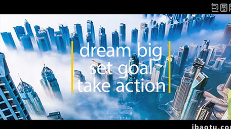 扁平化渐变黄企业商务介绍说明AE模板