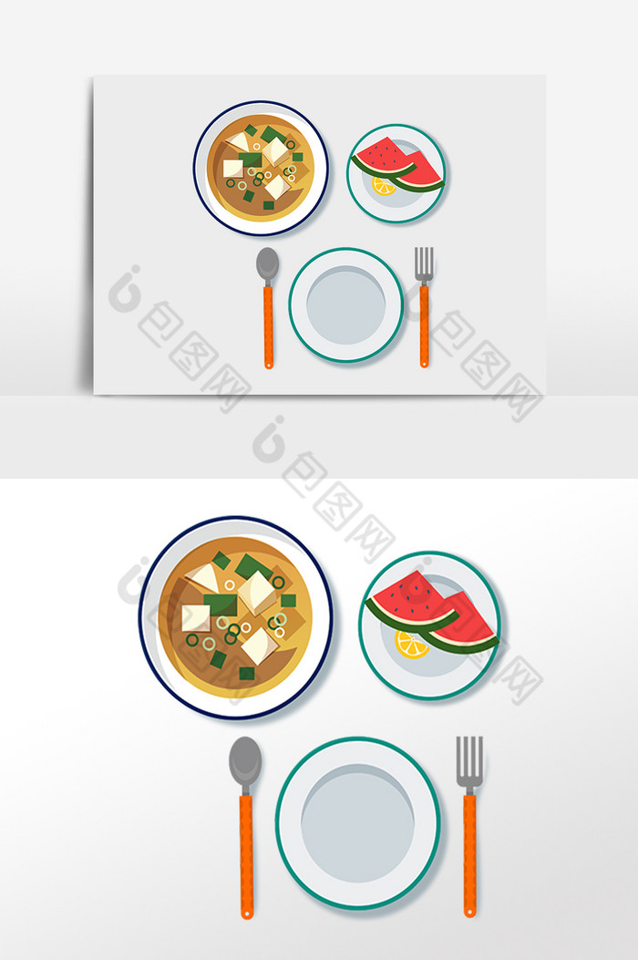 餐饮小吃食物西餐插画图片图片