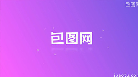 三款毛刺故障抖音风片头LOGO展示AE模