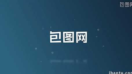 三款毛刺故障抖音风片头LOGO展示AE模