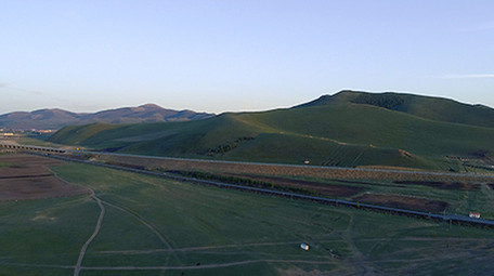 大气的丰宁草原公路航拍视频