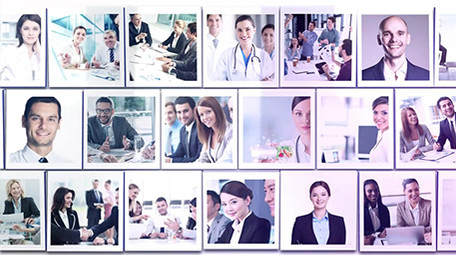 多图商务照片汇聚片头标志AE模板