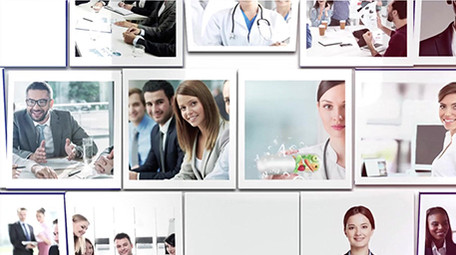 多图商务照片汇聚片头标志AE模板