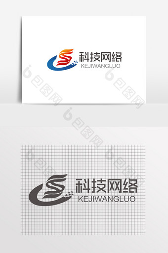 字母S 科技网路logo图片