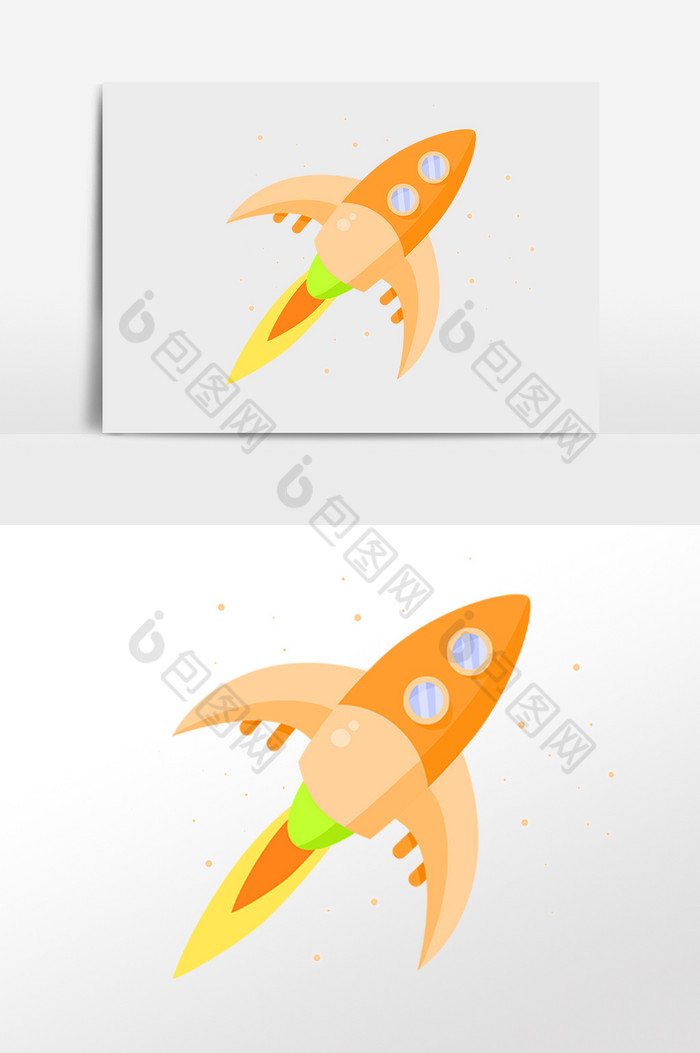 航天日太空飞驰火箭插画图片图片