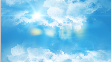 清新简约蓝天白云LOGO片头动画AE模板