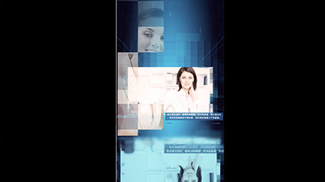 科技风蓝色图文展示片头企业宣传AE模版