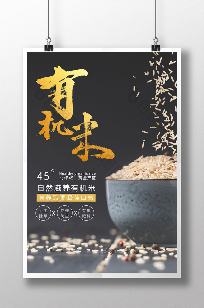品质感自然滋养有机大米食物图片图片