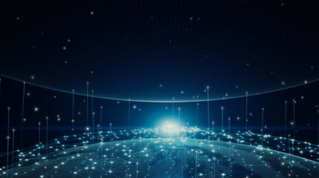 科技风粒子光线穿越星空片头片尾AE模板