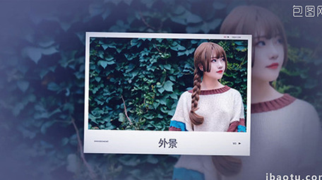 扁平化<strong>图文</strong>相册产品介绍片头AE模板