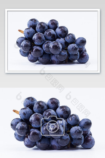 新鲜葡萄横版拍摄夏季水果图片