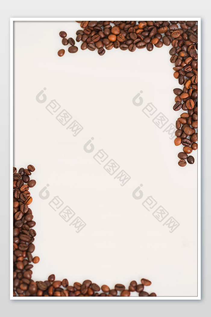 咖啡豆创意相框图片背景图片图片