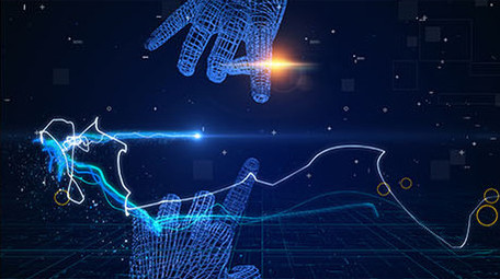 现代科技地球AE图文展示模版