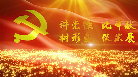 大气震撼党政图文展示会声会影模板视频片头