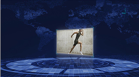 大气图文科技旋转光晕图文AE模版