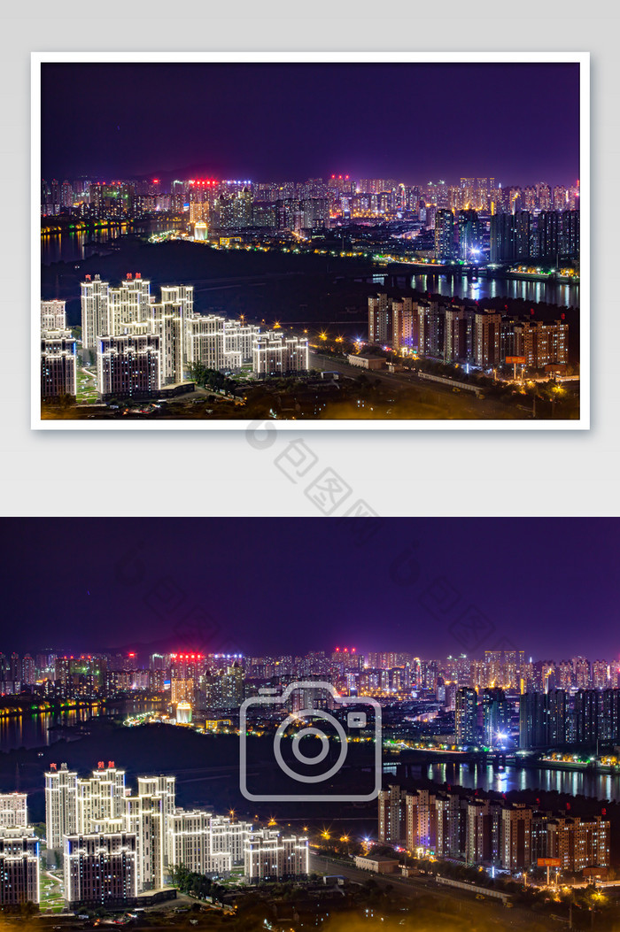 城市大气建筑夜景图片图片