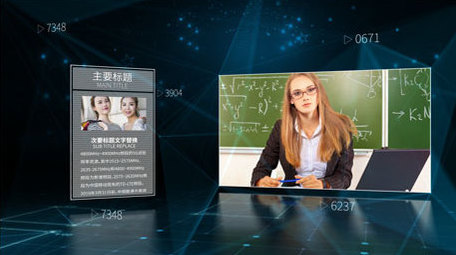 Plexus风格图文科技视频展示