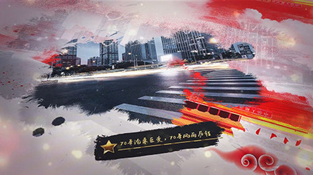 震撼大气党政发展历史图文AE模板