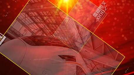 震撼大气红色图文照片展示