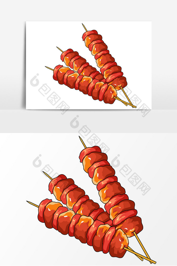 烧烤烤肉串形象图片图片