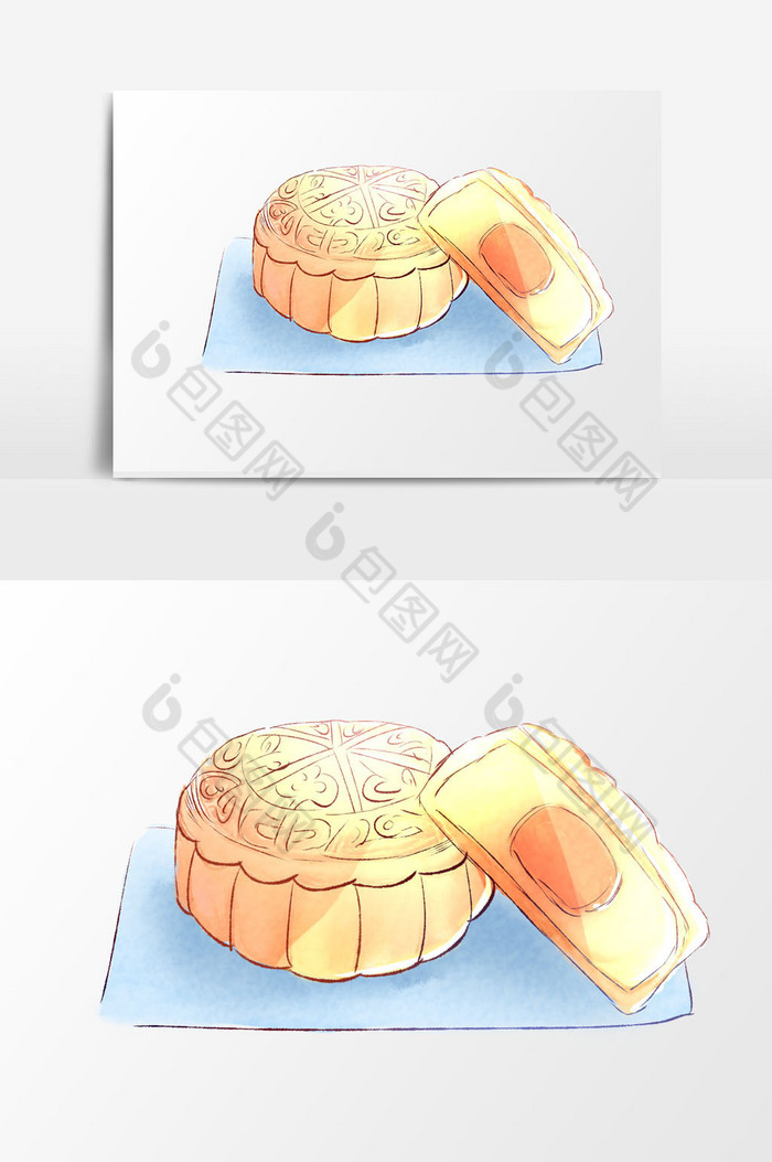 中秋节月饼蛋黄馅图片图片