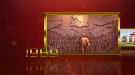 大气华诞70年红色党政主题宣传AE模板