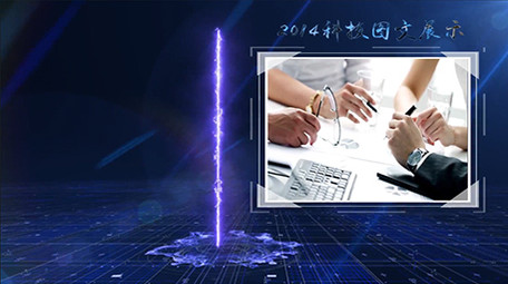 震撼大气科技时间线图文开场AE模板