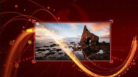 红色党政图片科技宣传ae模版