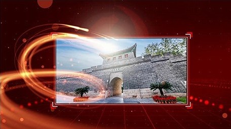 红色党政图片科技宣传ae模版