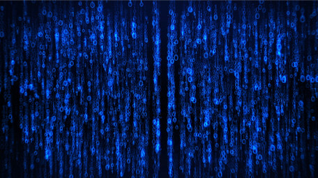 大气蓝色大数据科技黑客帝国图文AE模板