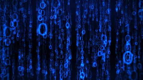 大气蓝色大数据科技黑客帝国图文AE模板