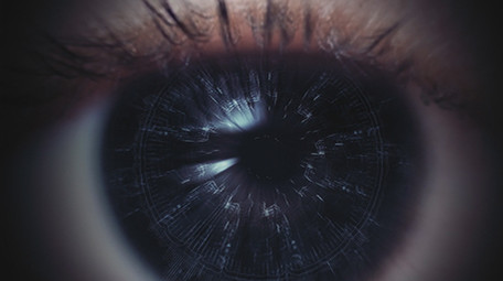 4K科技眼睛穿透LOGO片头AE模板