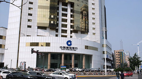 建设银行烟台分行街景