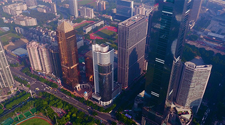 航拍中国城市广州